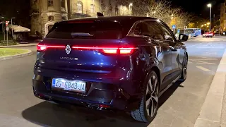 RENAULT MEGANE E-TECH 2023 - night DRIVE in the city (COOL ambient lights & cockpit)