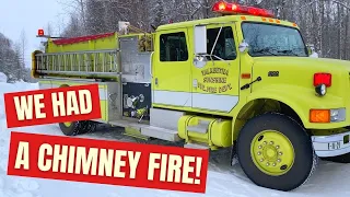 Chimney Fire Response at Off Grid Cabin - Fire Safety Tips
