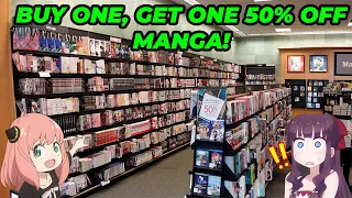 Barnes and Noble had a MASSIVE MANGA SALE! | Come Manga Shopping with Me!