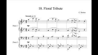 C. Norton - 18. Floral Tribute - Microjazz Piano duets collection 1 for piano four hands