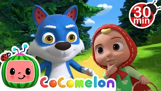 Little Red Riding JJ! | CoComelon Animal Time | Animal Nursery Rhymes