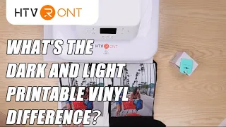 What's the dark and light heat transfer paper difference？