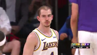 Alex Caruso Almost Ended Rudy Gobert's Career | Jazz vs Lakers - April 7, 2019