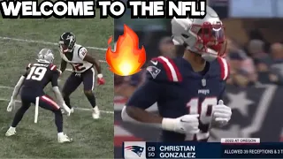 Christian Gonzalez NFL DEBUT Highlights 🔥 Texans Vs Patriots Preseason highlights