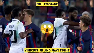😱 Vinicius Jr and Gavi FIGHT during Barcelona vs Real Madrid (El Clasico)