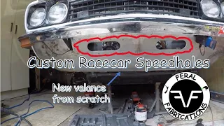 Custom Race car Speed Holes and sheet metal repair