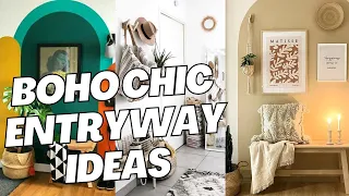 Boho Chic Entryway Decor Ideas and Inspirations. Bohemian Style Decoration for Home.