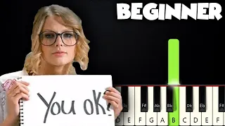 You Belong With Me - Taylor Swift | BEGINNER PIANO TUTORIAL + SHEET MUSIC by Betacustic