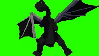 Minecraft Toothless Dragon Dancing    Minecraft Animation (Green Screen)
