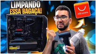 Esse PC tava uma CARNIÇA! LIMPEI com SOPRADOR do AliExpress! Qual o MELHOR?