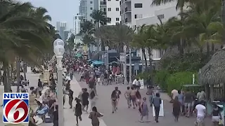 9 shot at Hollywood Beach Broadwalk, suspect at large, police say