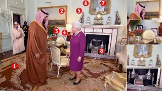 Inside the Queen's Audience Room where Her Majesty met the Saudi Arabian Crown Prince
