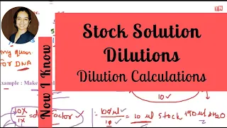 Stock Solution Dilutions - Dilution Calculation [Learn how to make any type of solution]