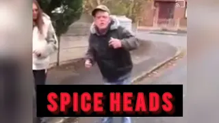 Wigan: Spice Heads Sing For Money (really funny) Watch Till The End