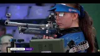 European Championships 10m Rifle Gyor Hungary Final Trio Women Juniors Gold Medal Match 27 Feb 2024