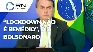 Bolsonaro volta a criticar medidas restritivas durante encontro do Sebrae