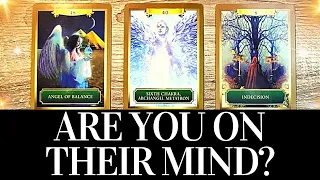 ️️😍❤️ ARE YOU ON THEIR MIND? WHAT ARE THEIR THOUGHTS ABOUT YOU? ❤️ 😍 PICK A CARD Love Tarot Reading