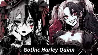 Gothic Harley Quinn - Anime Style