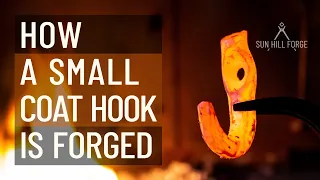 Blacksmithing : Hand Forging Small Coat Hooks