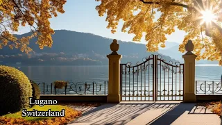 Autumn Fairy Tale 🍁 in Lugano, Switzerland: 4K HDR 🌆