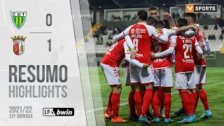 Highlights | Resumo: Tondela 0-1 SC Braga (Liga 21/22 #23)