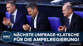 DEUTSCHLAND: Umfrage-Klatsche für die Ampel!  Vier von fünf Bundesbürgern mit Regierung unzufrieden