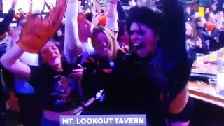 BENGALS FAN GETS NAILED IN THE FACE AT AFC CHAMPIONSHIP WIN REACTION AT CINCINNATI BAR! 1/30/2022