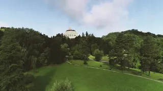 Running in Trakošćan park, Zagorje, Croatia