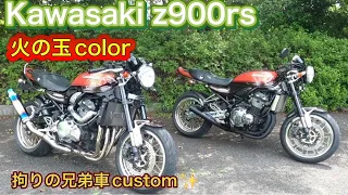 Kawasaki　Z900RS 火の玉カラーカスタム　fireballcollarcustom