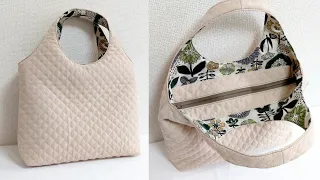 安定の使いやすさ！毎日持ちたいバッグの作り方 DIY! Every Day Bag Tutorial.