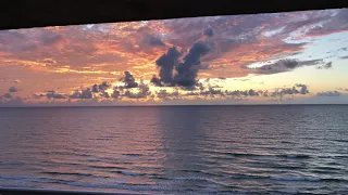 Stunning Sunrise in South Padre island Texas | Ocean Breeze and Wave in 4ks Sounds