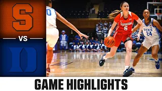 Syracuse vs. Duke Women's Basketball Highlights (2022-23)