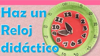 Cómo Hacer Un Reloj Didáctico Con Platos Desechables-Totalmente Creativos 🎨