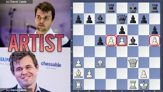 Carlsen the Artist | Magnus Carlsen vs Vladimir Fedoseev | Fide World Cup 2021