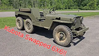 I Built a 6X6 Kubota Swapped Willys Jeep!!