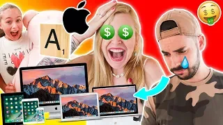 COMPRO TODO en ORDEN ALFABÉTICO CHALLENGE en FAMILIA 🤑¡ME COMPRAN TODA LA TIENDA APPLE! 😱