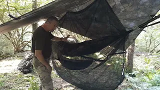 Wildcamp test of the Solognac hammock system.