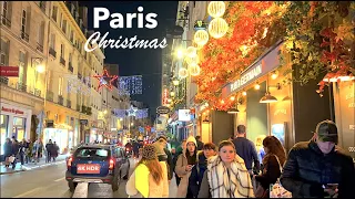Paris France, HDR walking - Paris Saint Germain des Prés - Christmas in Paris - HDR 60fps