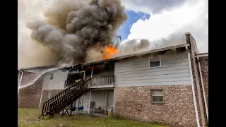 Jacksonville Fire Rescue Department responds to an apartment fire that turns into a 3rd alarm fire