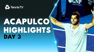 Ruud & Daniel Tussle; Fritz Battles Shapovalov | Acapulco 2023 Highlights Day 3