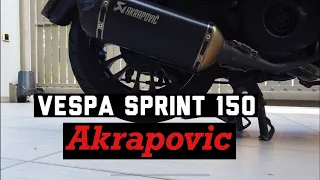 Vespa Sprint 150 Akrapovic Exhaust