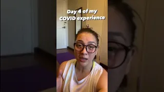 Day 4 of my COVID experience- fighting the virus through exercise #shorts #cherylcosim #covid19