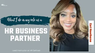 What I do in my role as an HR Business Partner