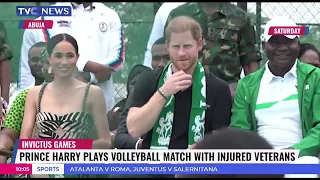 Invictus Games: Prince Harry Plays Volleyball Match With Injured Veterans