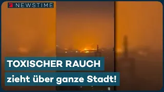 Giftalarm in Hamburg: Flammenmeer und gefährlicher Rauch in der Hansestadt