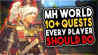 10+ Quests Every Player Needs To Do - Monster Hunter World Festival Guide 2019