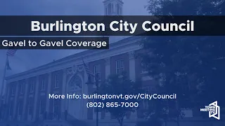 Burlington City Council - 3/27/2023