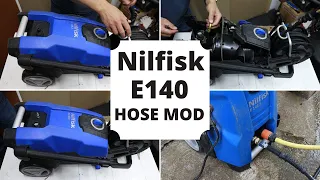 Nilfisk E140 power washer Hose Modification - Removal - Upgrade - pressure washer - How to