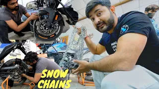 Snow ride ka Jugaad  ❄️ | KTM 390 ADVENTURE | Himalayan | Carbonado