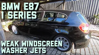 BMW E87 1 Series Windscreen Washer Spray Fix